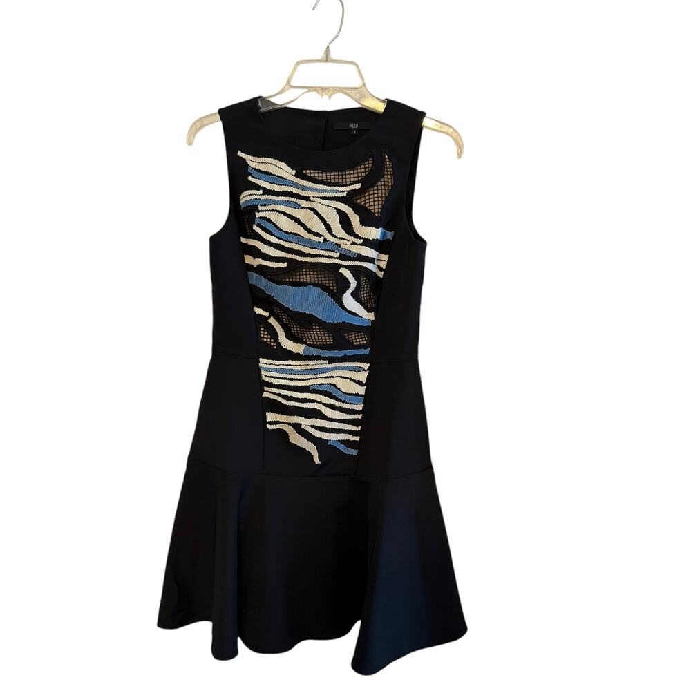 Tibi Baja Embroidered Cutout Dress- Size 4 - Picture 3 of 16